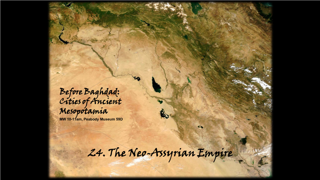 24. the Neo-Assyrian Empire 2Nd Written Assignment