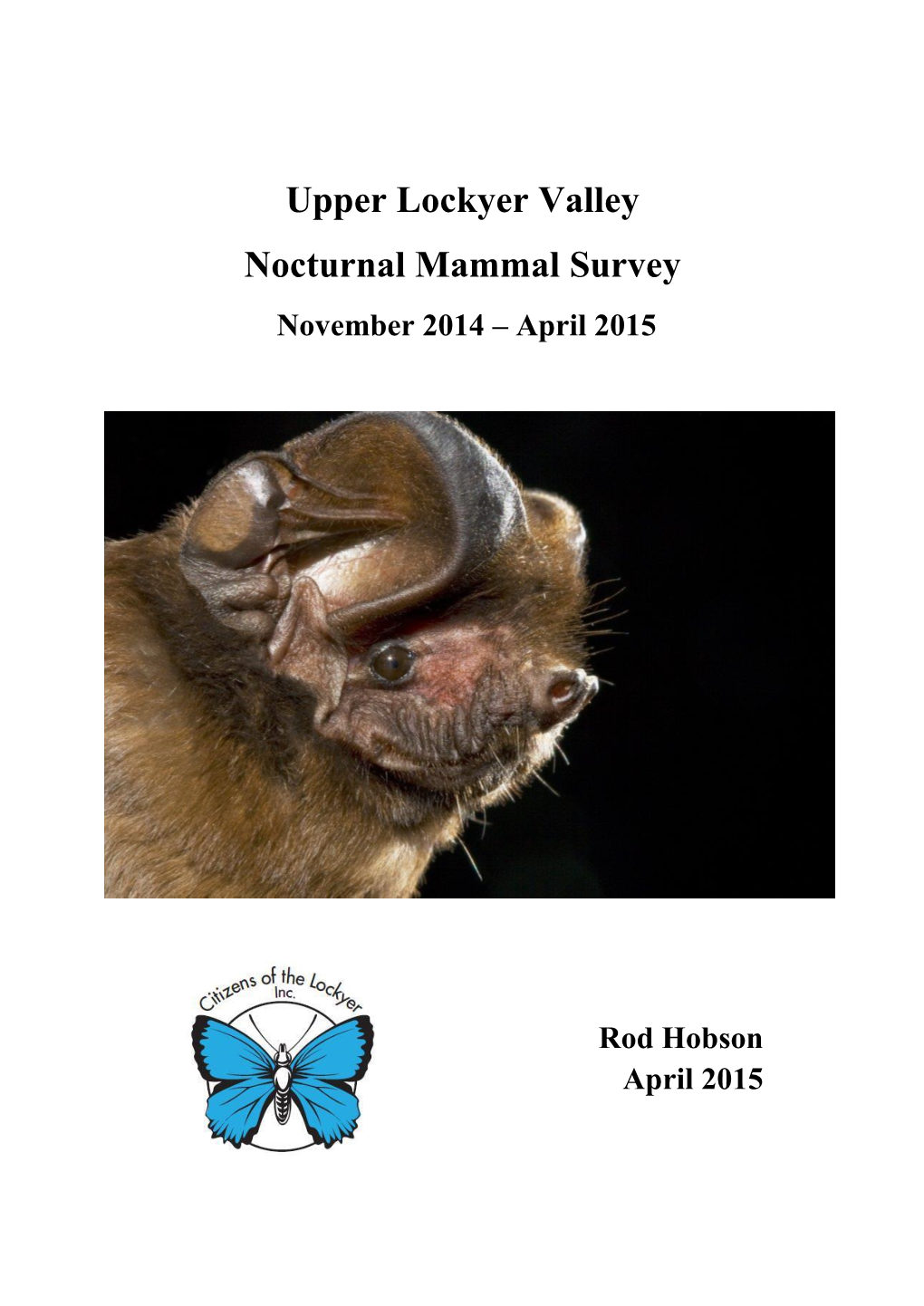 Nocturnal Mammal Survey April 2015