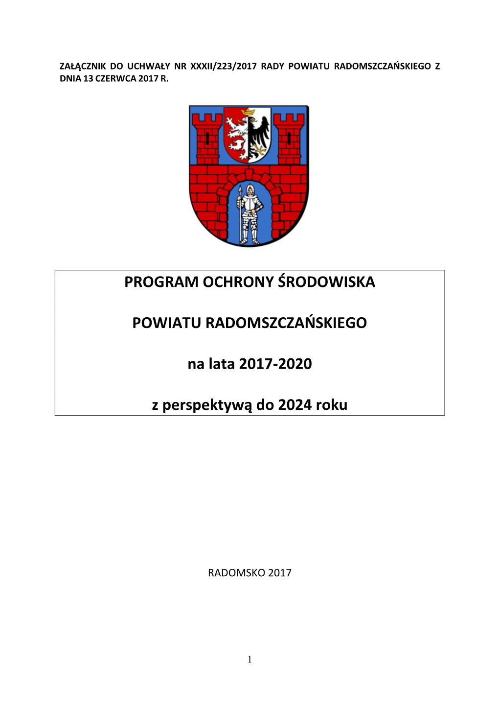 Program Ochrony Środowiska Powiatu