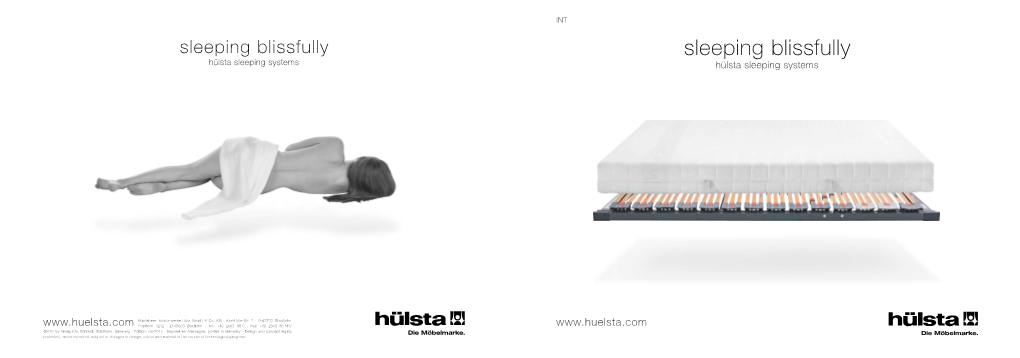 Sleeping Blissfully Sleeping Blissfully Hülsta Sleeping Systems Hülsta Sleeping Systems