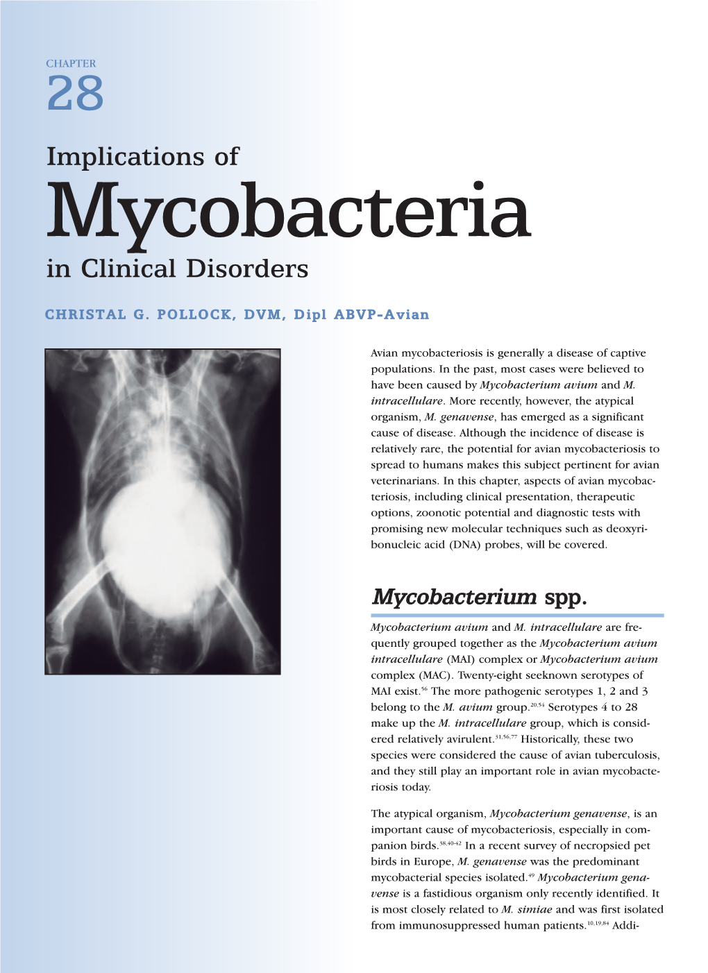 Implications of Mycobacteria in Clinical Disorders