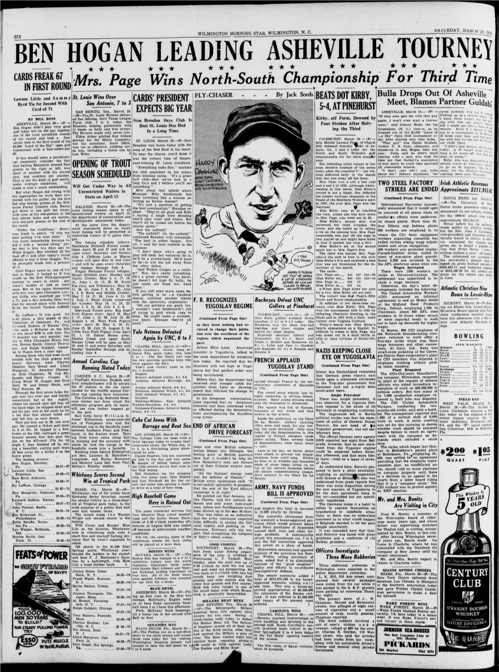 The Wilmington Morning Star (Wilmington, N.C.). 1941-03-29 [P