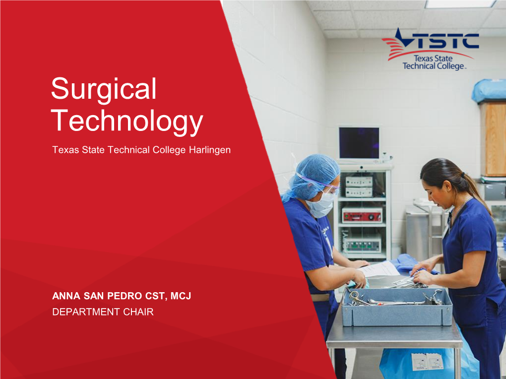 Surgical Technology Texas State Technical College Harlingen