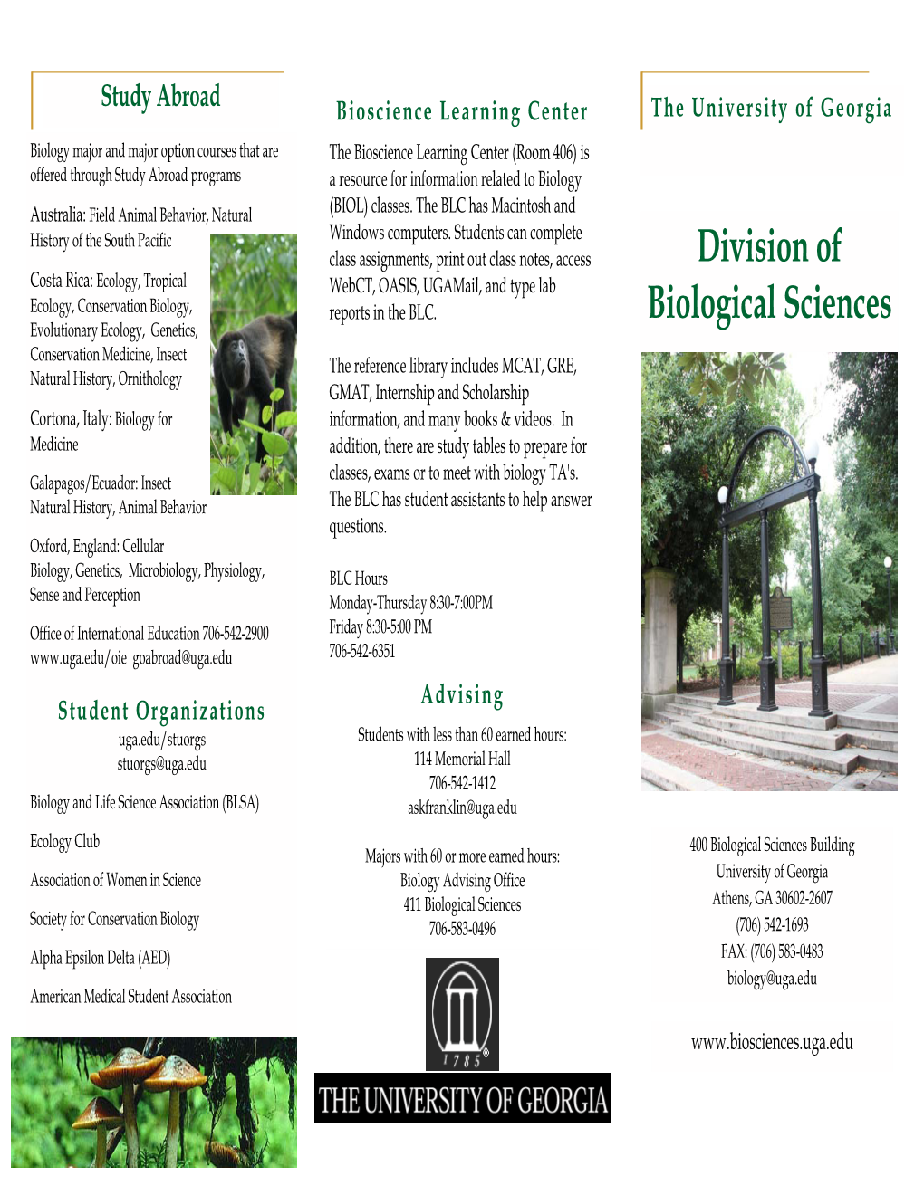 Division of Biological Sciences Brochure