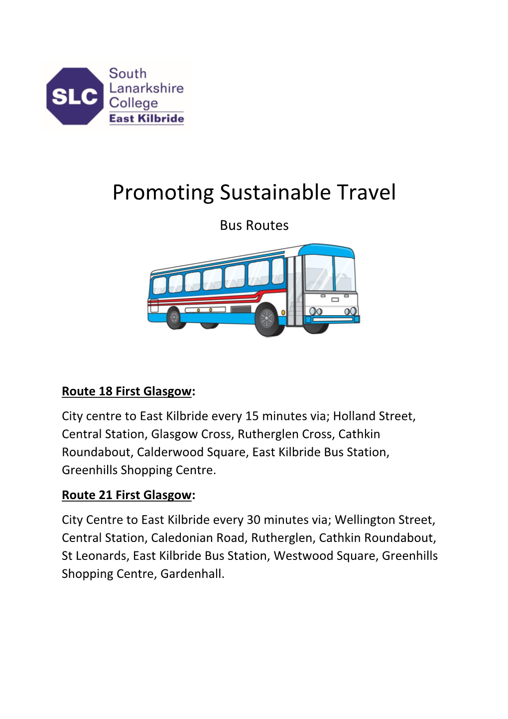 Promoting Sustainable Travel