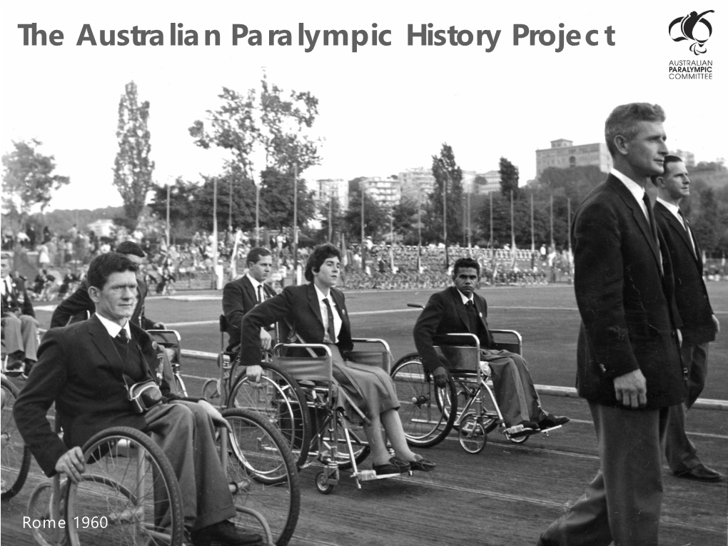 The Australian Paralympic History Project