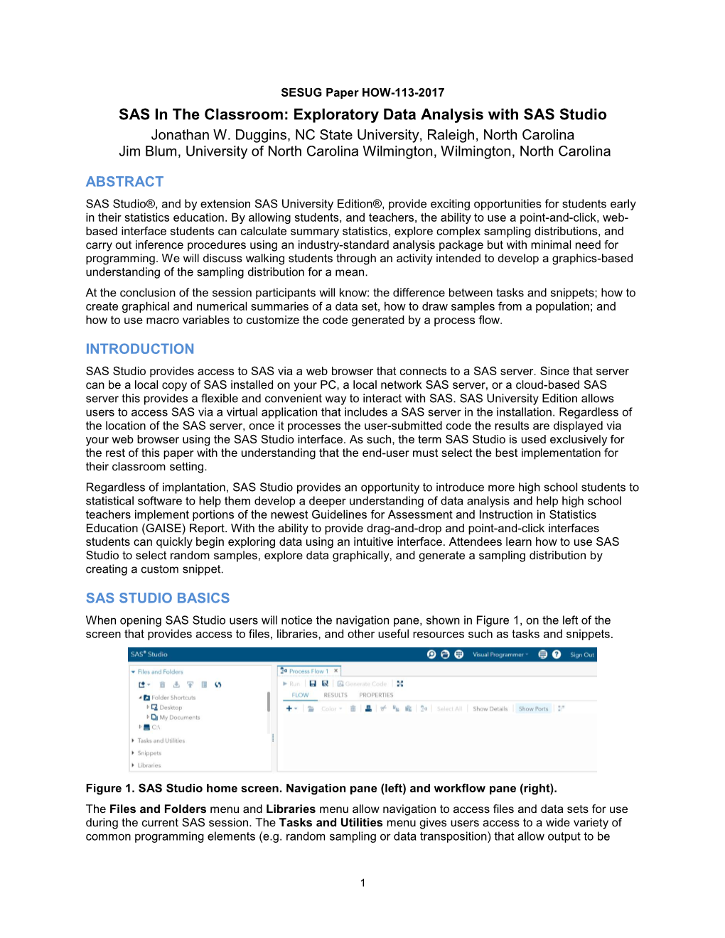 Exploratory Data Analysis with SAS Studio Jonathan W