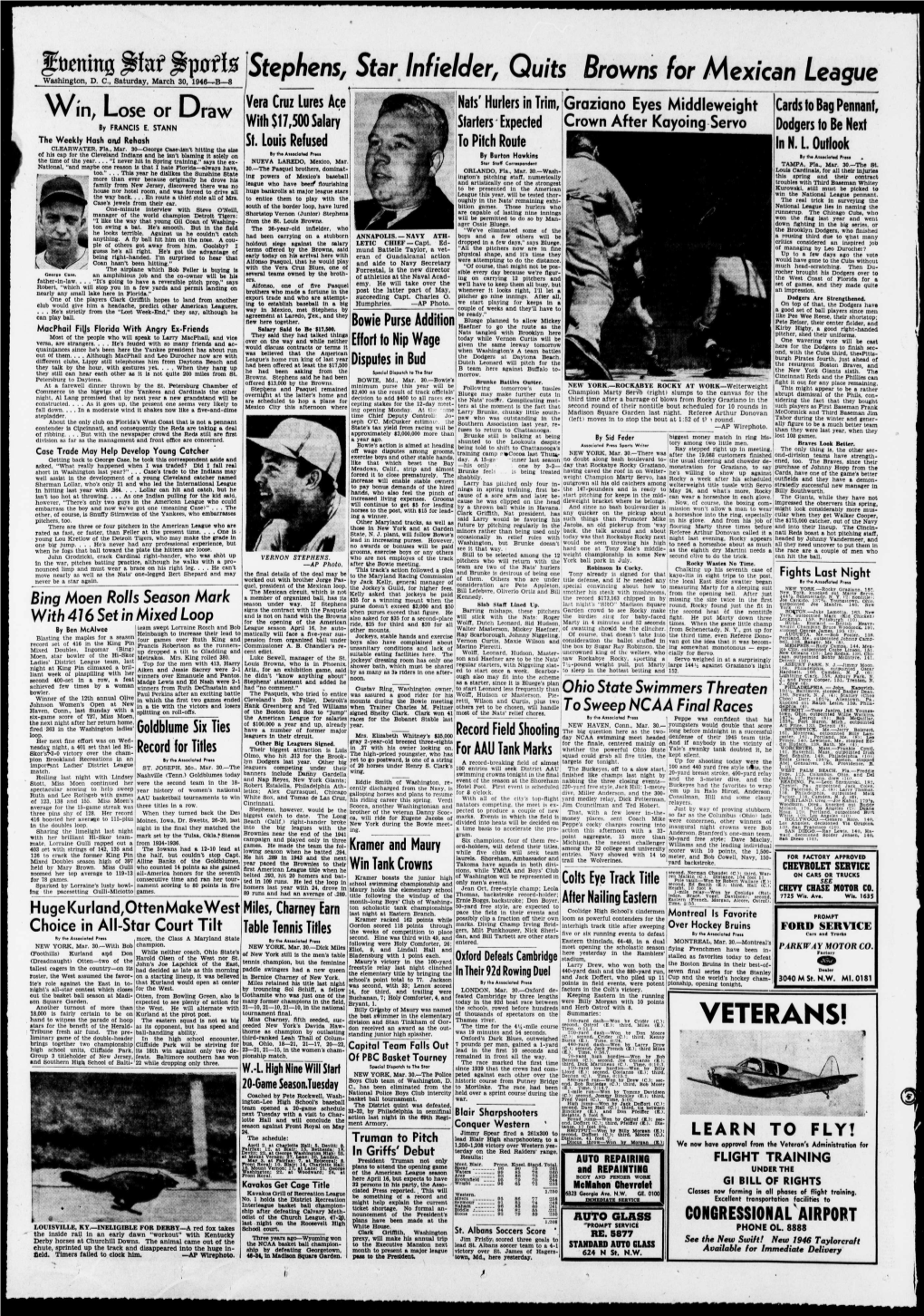 Evening Star. (Washington, D.C.). 1946-03-30 [P B-8]