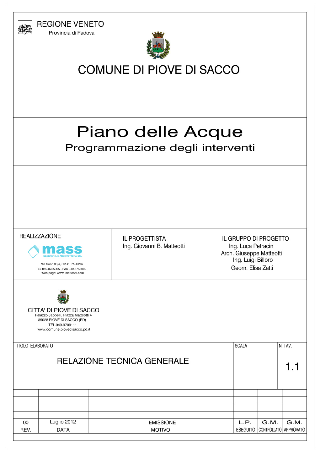 Relazione Tecnica Generale