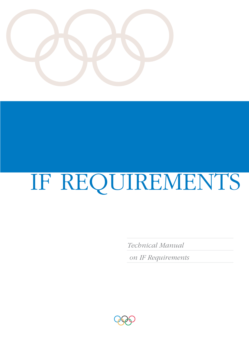 IOC Technical Manual on International Federation Requirements