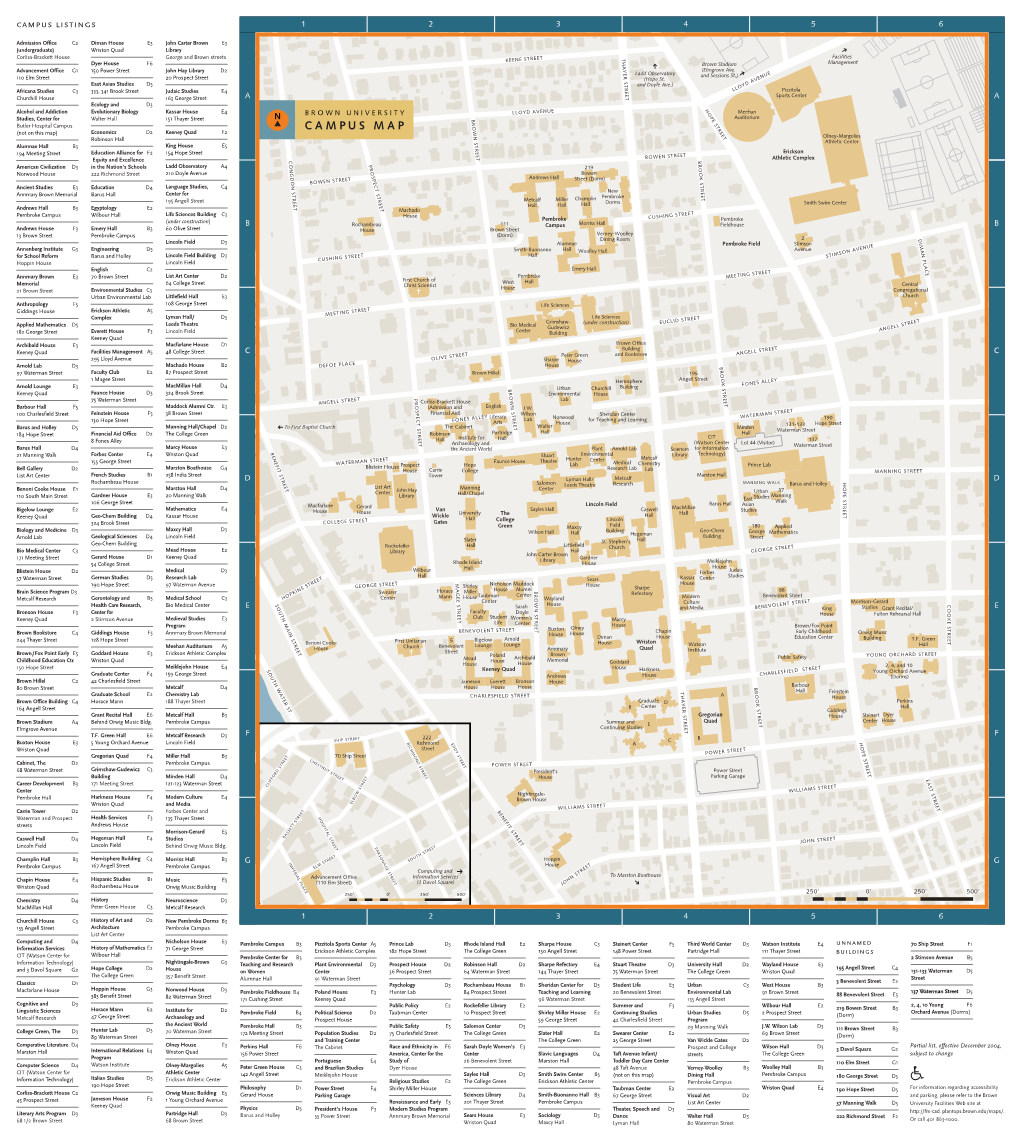 Campus Map 2005