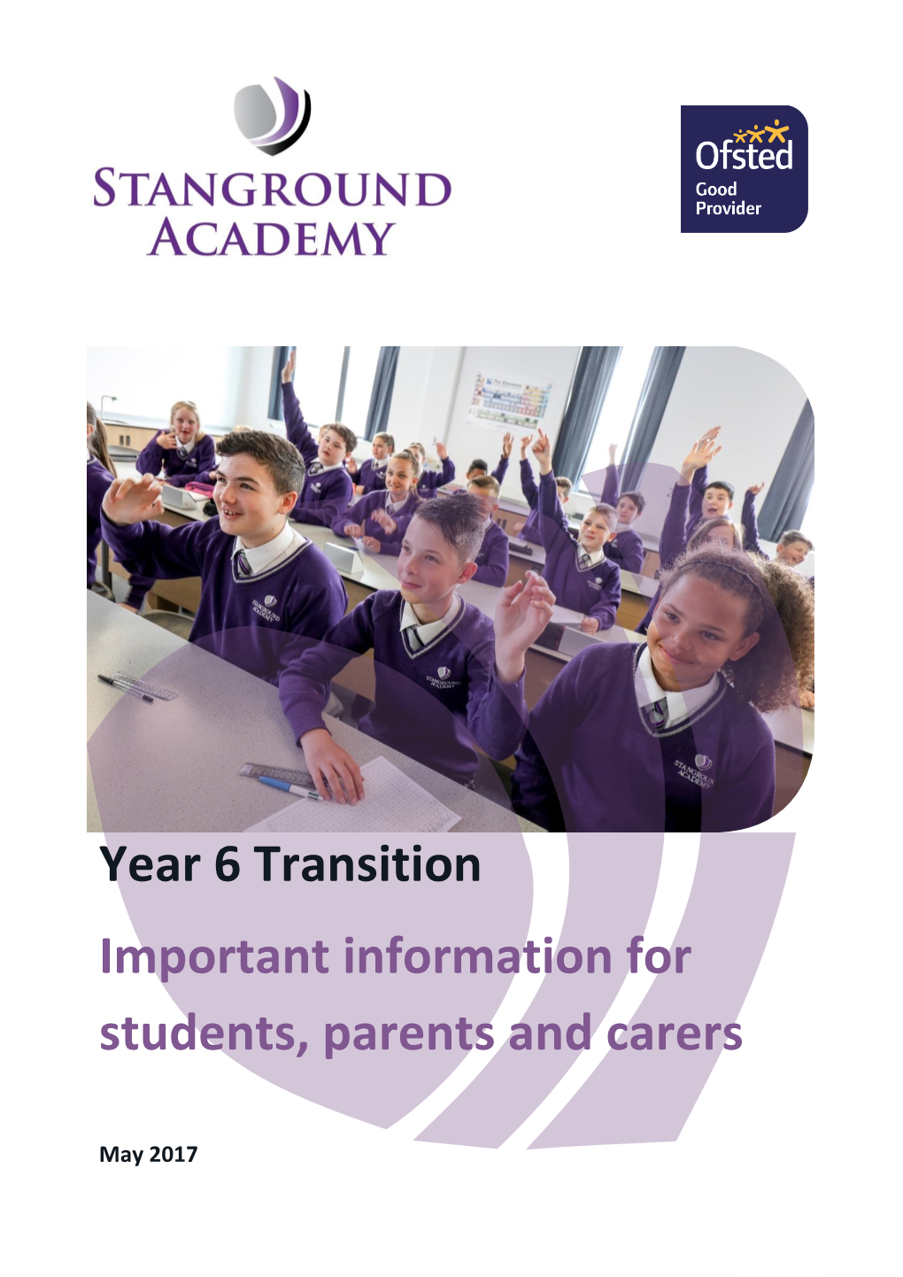 Year 6 Transition Important Information