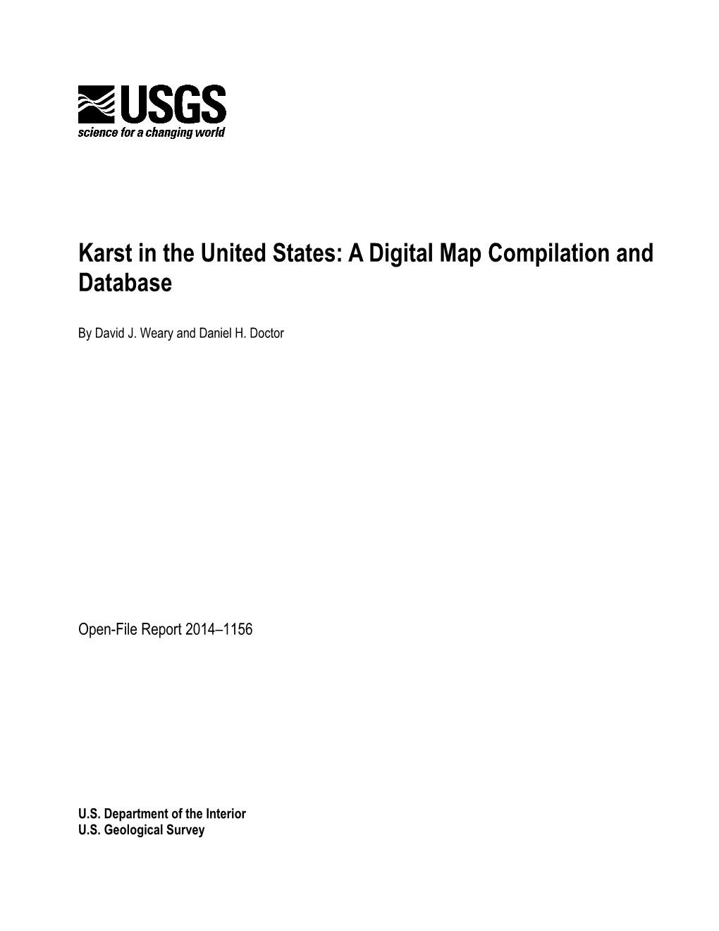 Karst in the United States: a Digital Map Compilation and Database