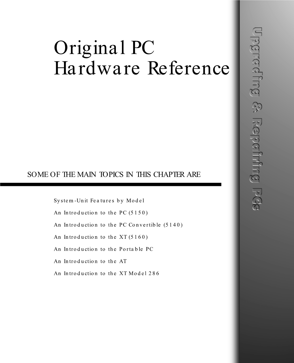 Original PC Hardware Reference