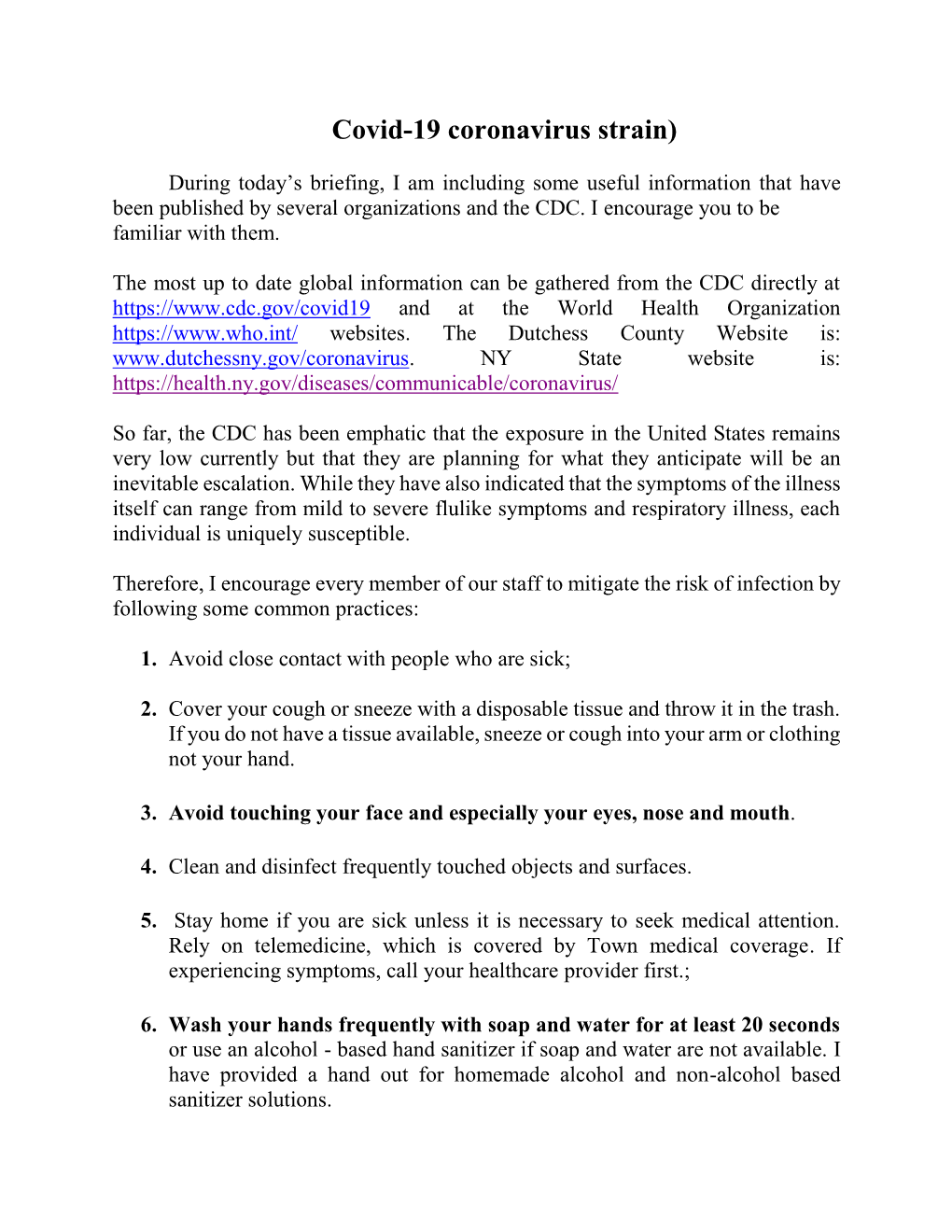 Covid-19 Coronavirus Strain)