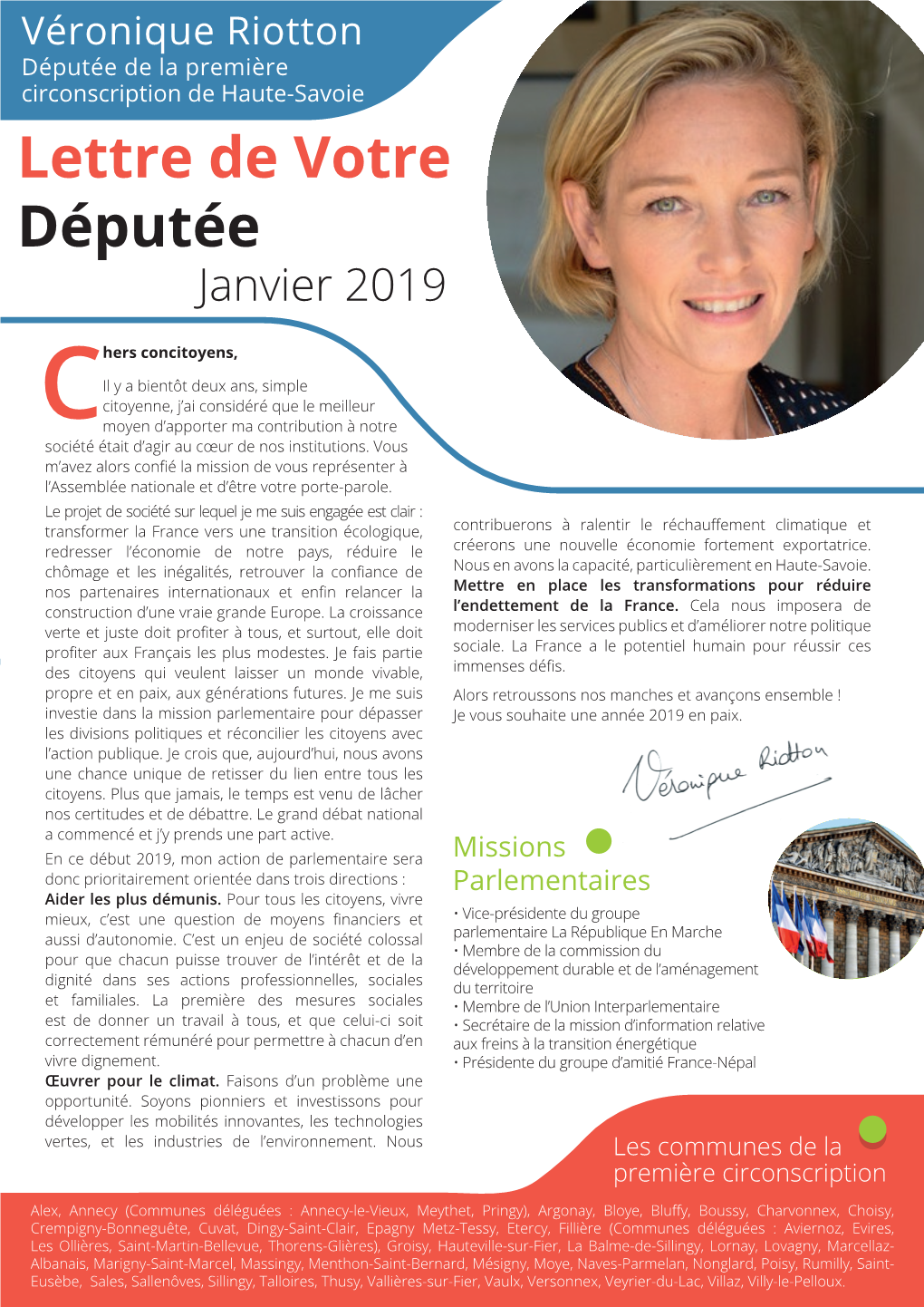 Lettre De Votre Députée Janvier 2019