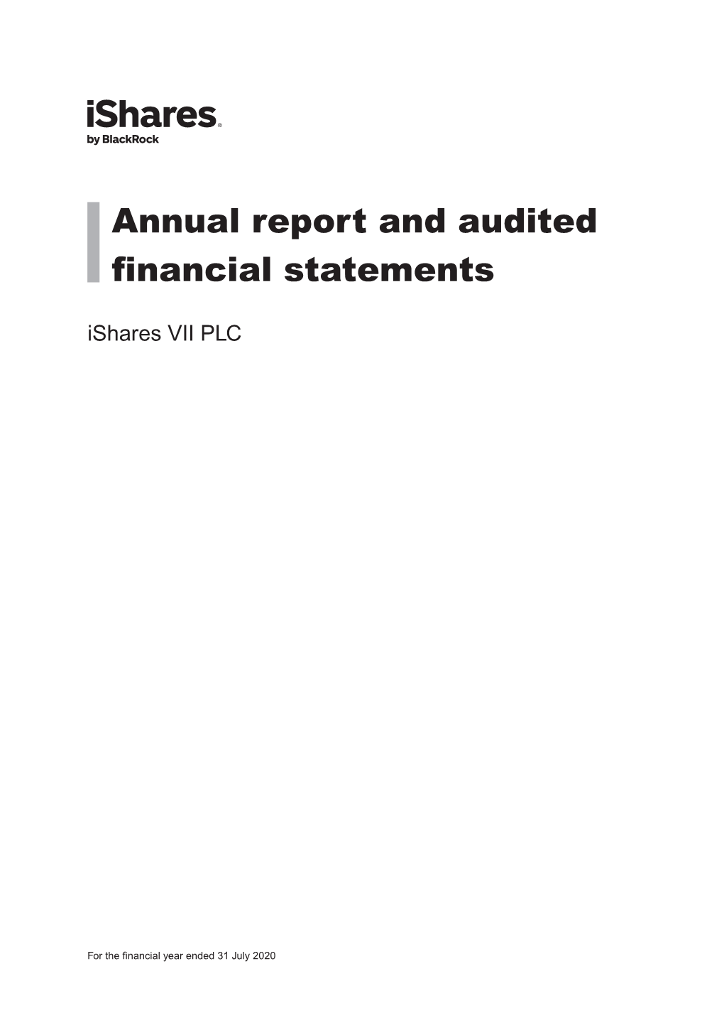 Annual Report and Audited Financial Statements (English)