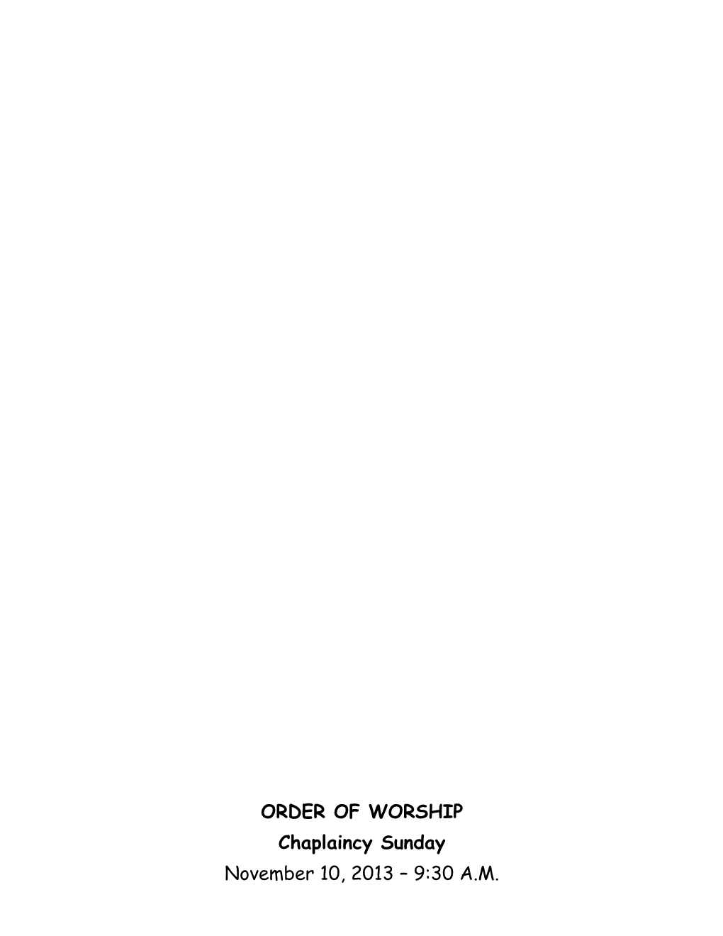 Order of Worship s7