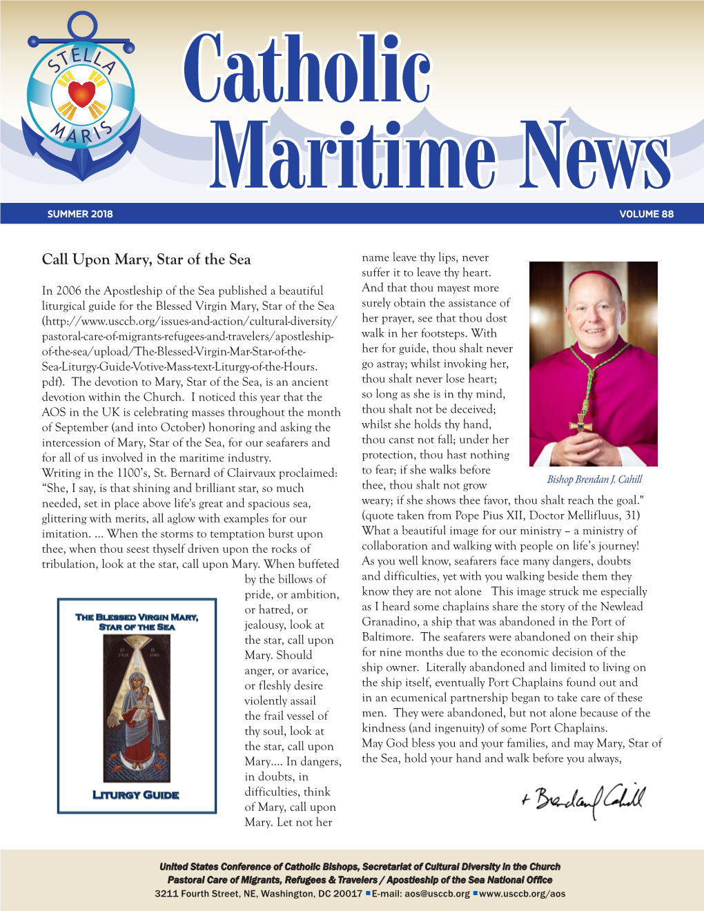 Catholic Maritime News, Summer 2018