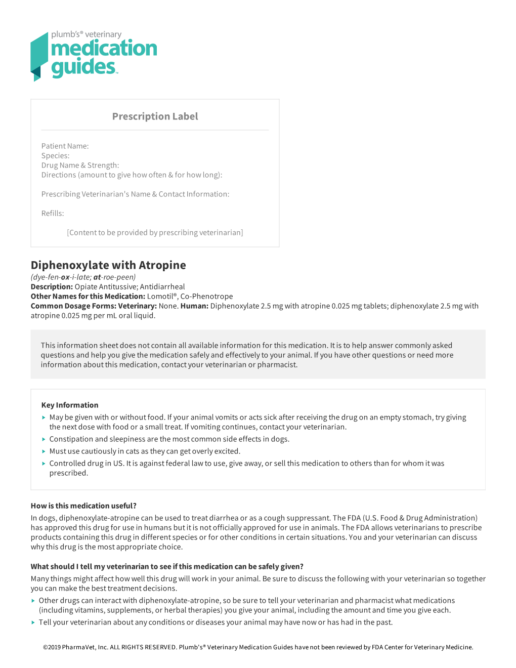 Diphenoxylate with Atropine