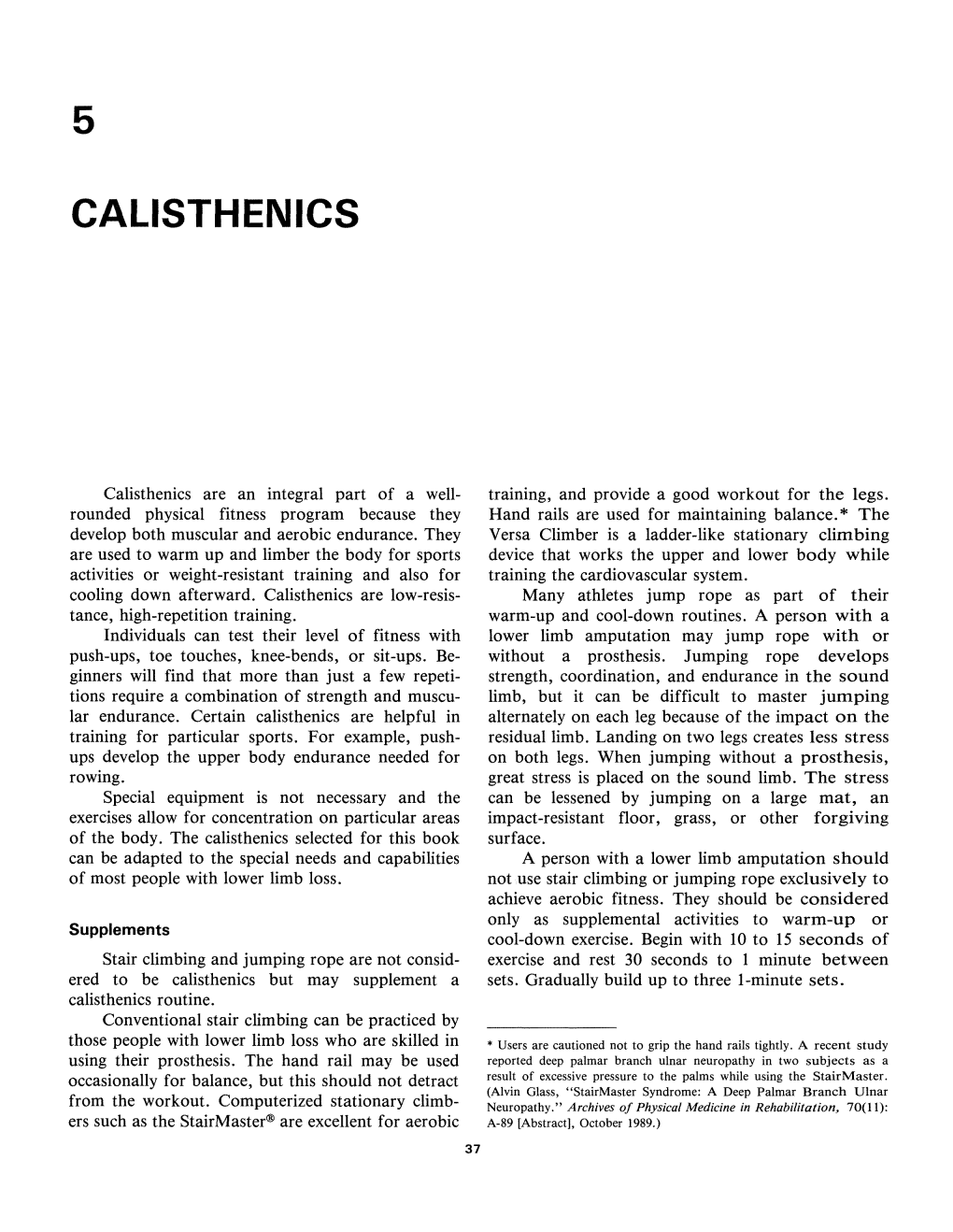 5 Calisthenics