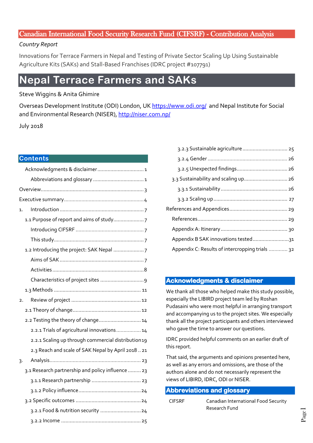 Nepal Terrace Farmers and Saks