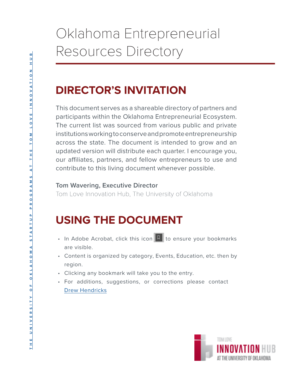 Oklahoma Entrepreneurial Resources Directory