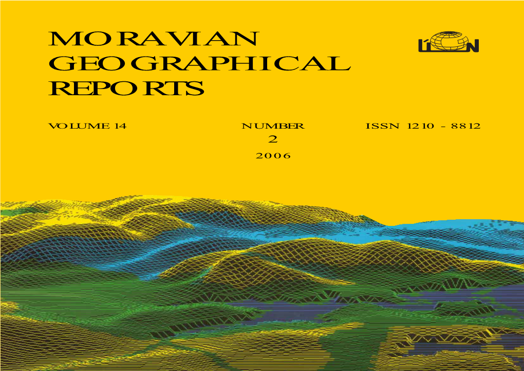 Moravian Geographical Reports