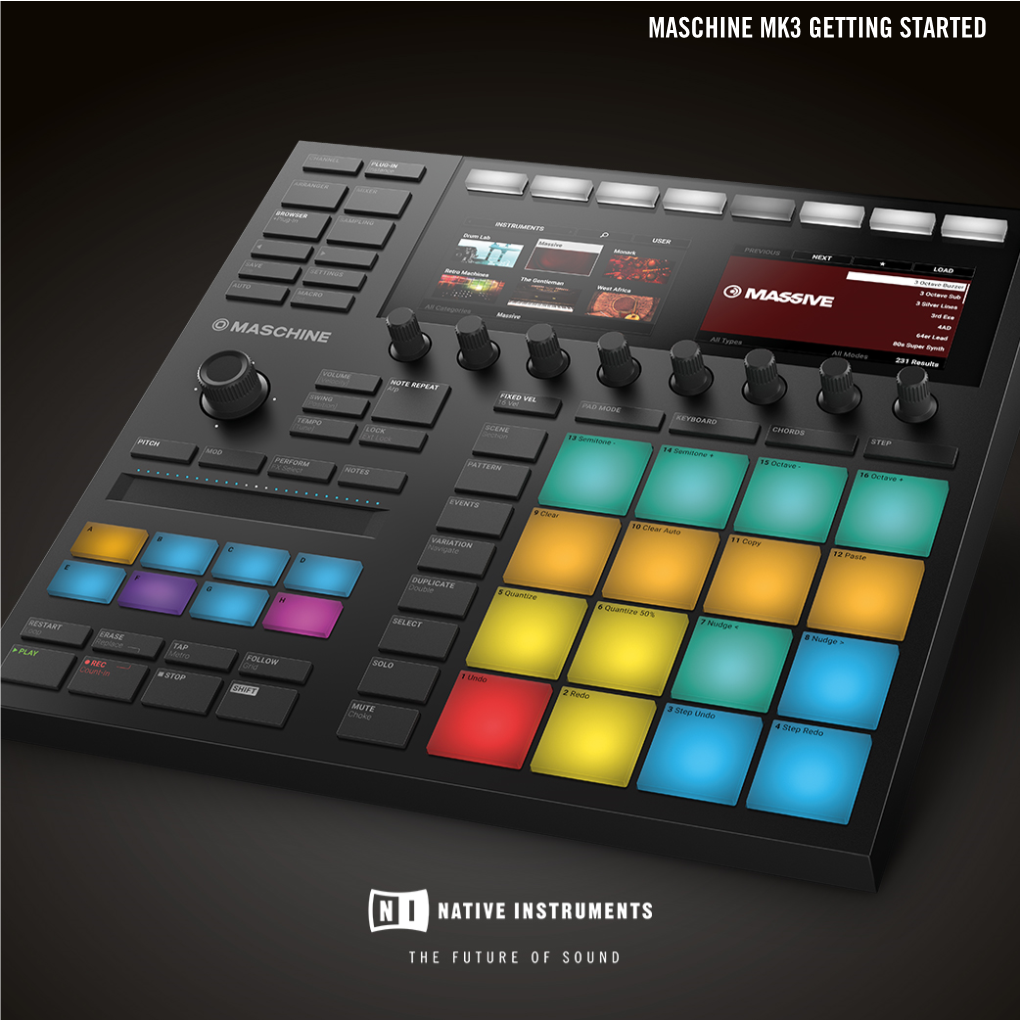 MASCHINE MK3 Getting Started English