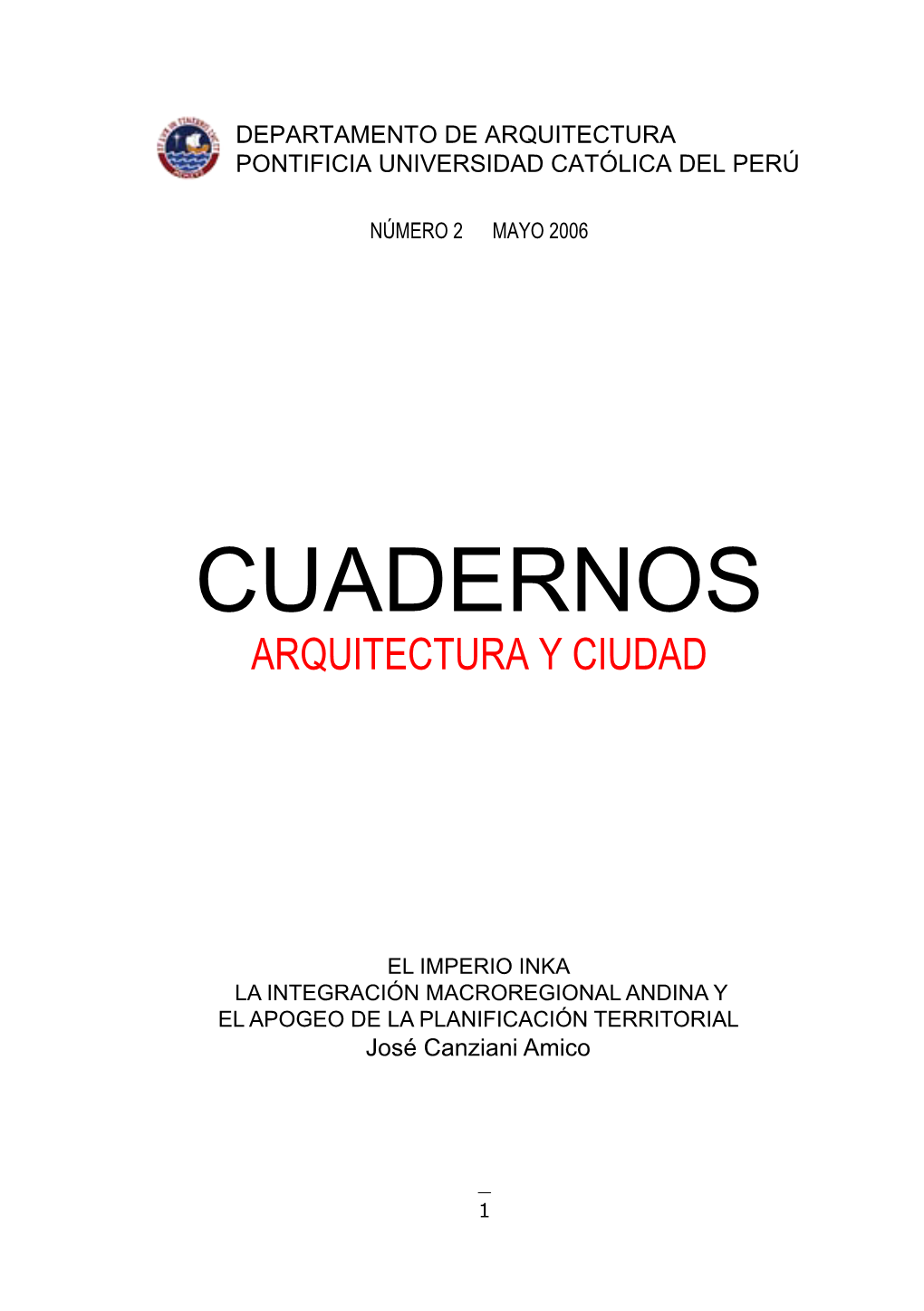 Cuadernos Arquitectura Y Ciudad