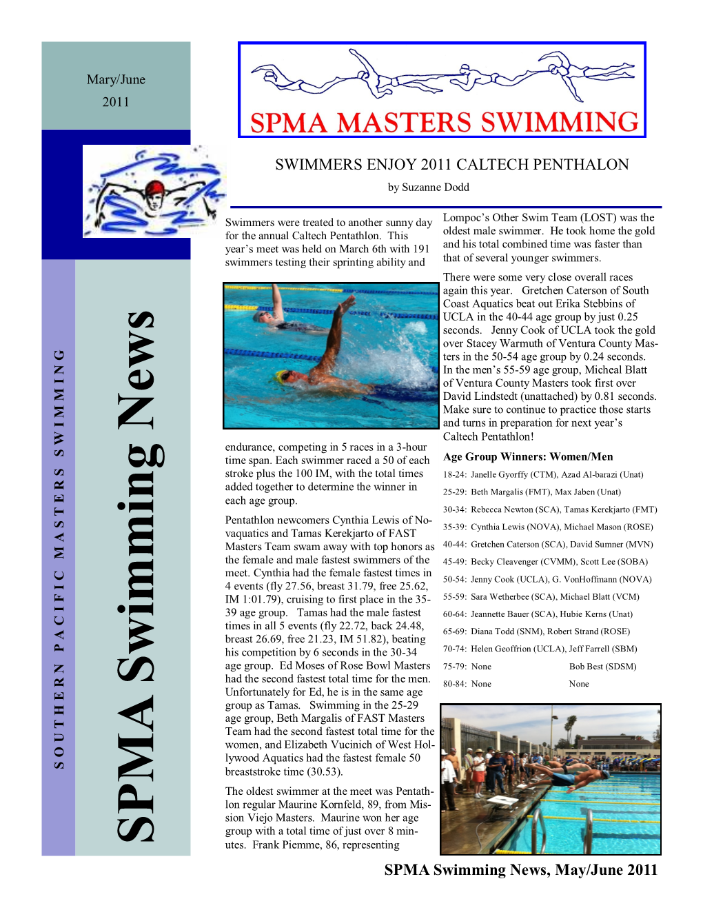 SPMA Swimming News Swimming SPMA Utes