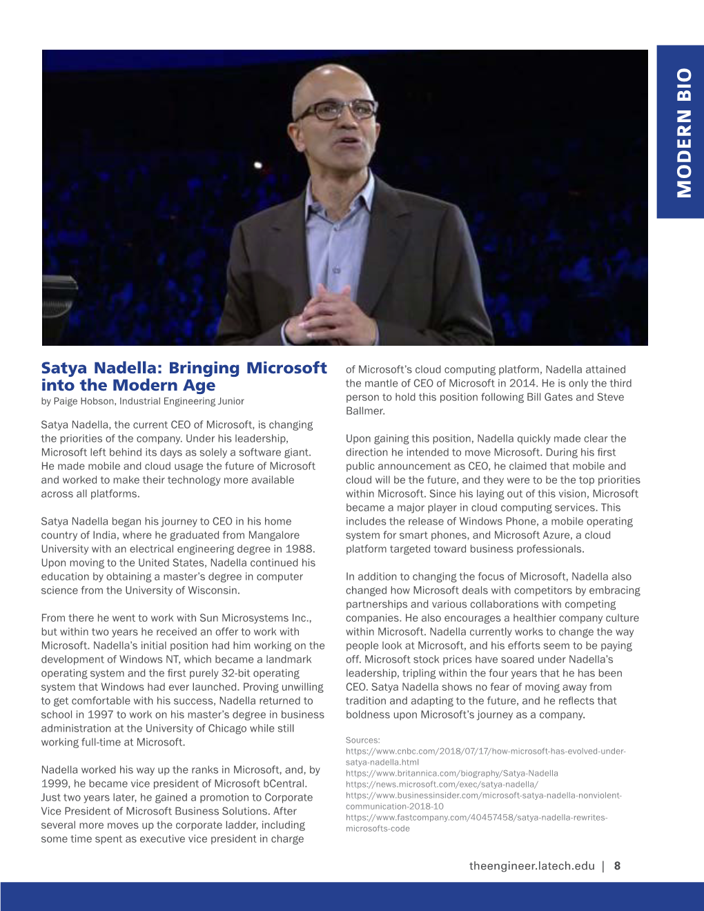 Satya Nadella: Bringing Microsoft Into the Modern