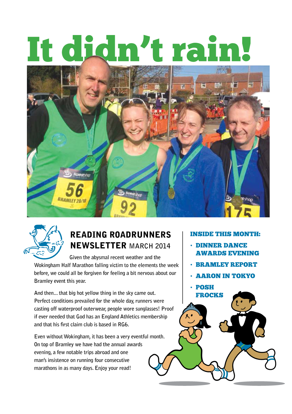 Reading Roadrunners Newsletter March 2014