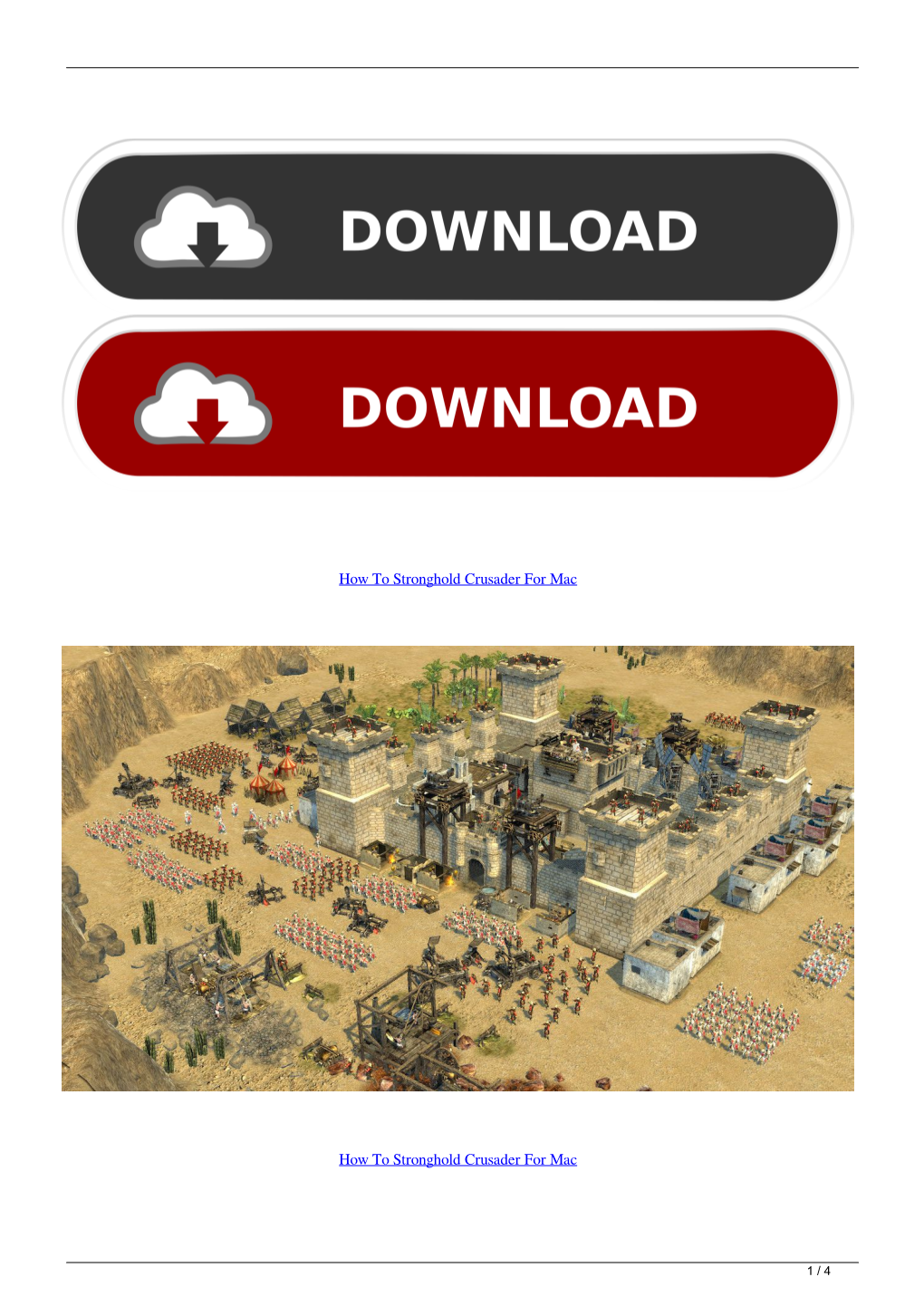 How to Stronghold Crusader for Mac