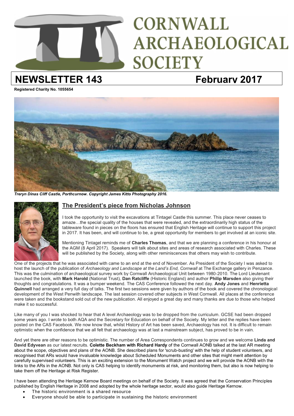 NEWSLETTER 143 February 2017 220162016