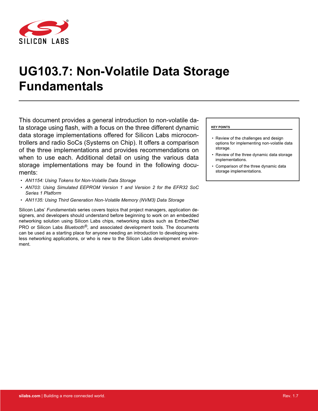 UG103.7: Non-Volatile Data Storage Fundamentals