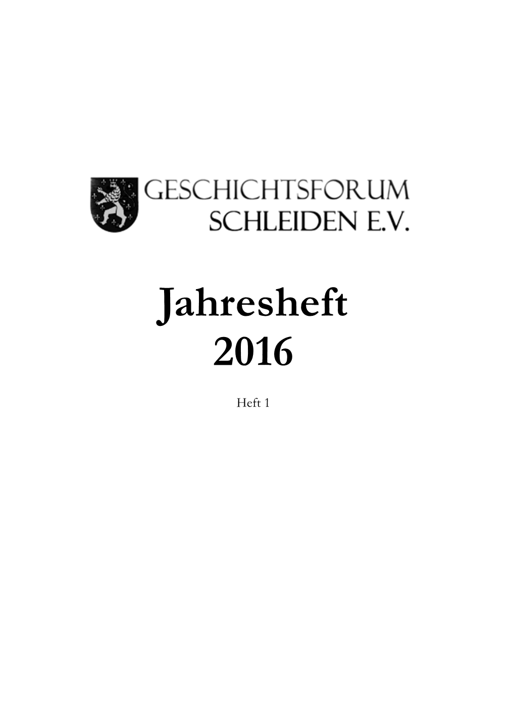 Jahresheft 2016