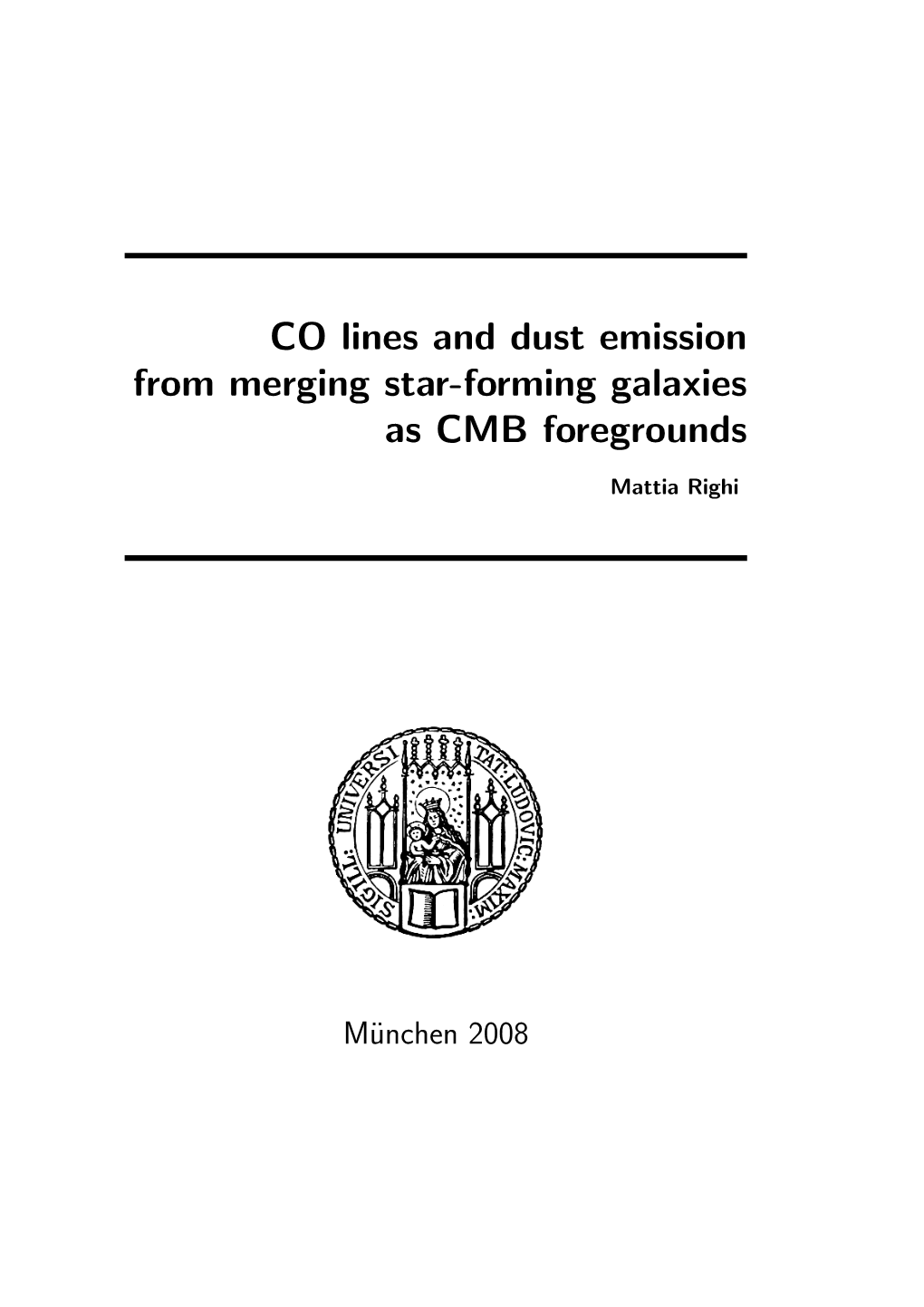 CO Lines and Dust Emission from Merging Star-Forming Galaxies As CMB Foregrounds