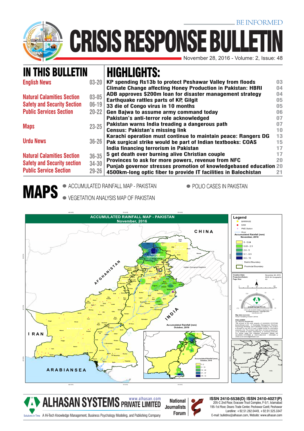 Crisis Response Bulletin