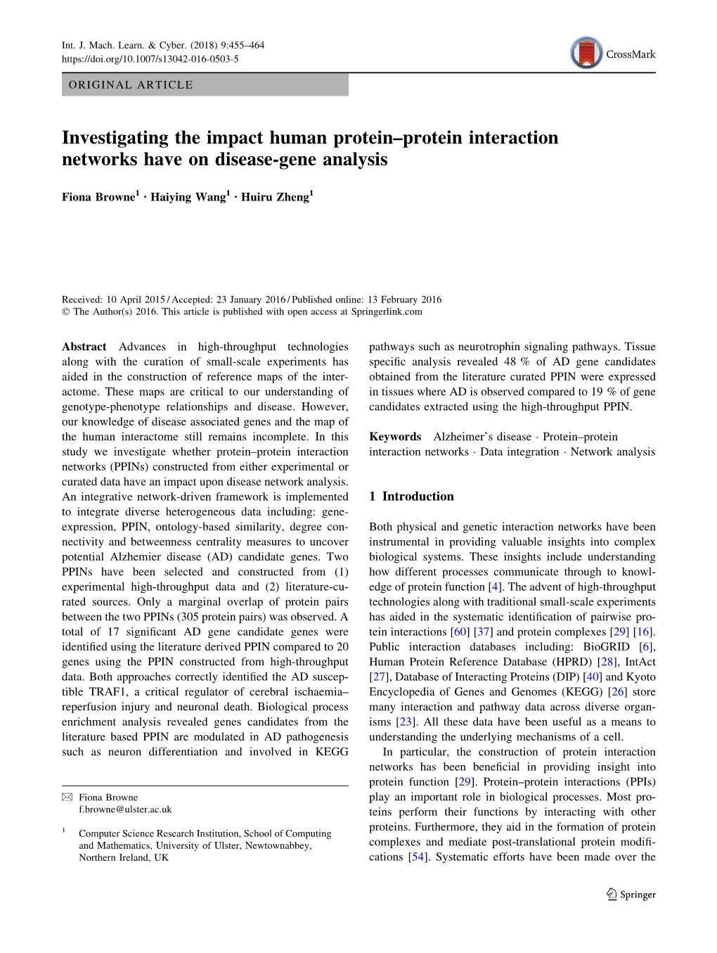 Investigating the Impact Human Protein–Protein Interaction Networks Have on Disease-Gene Analysis