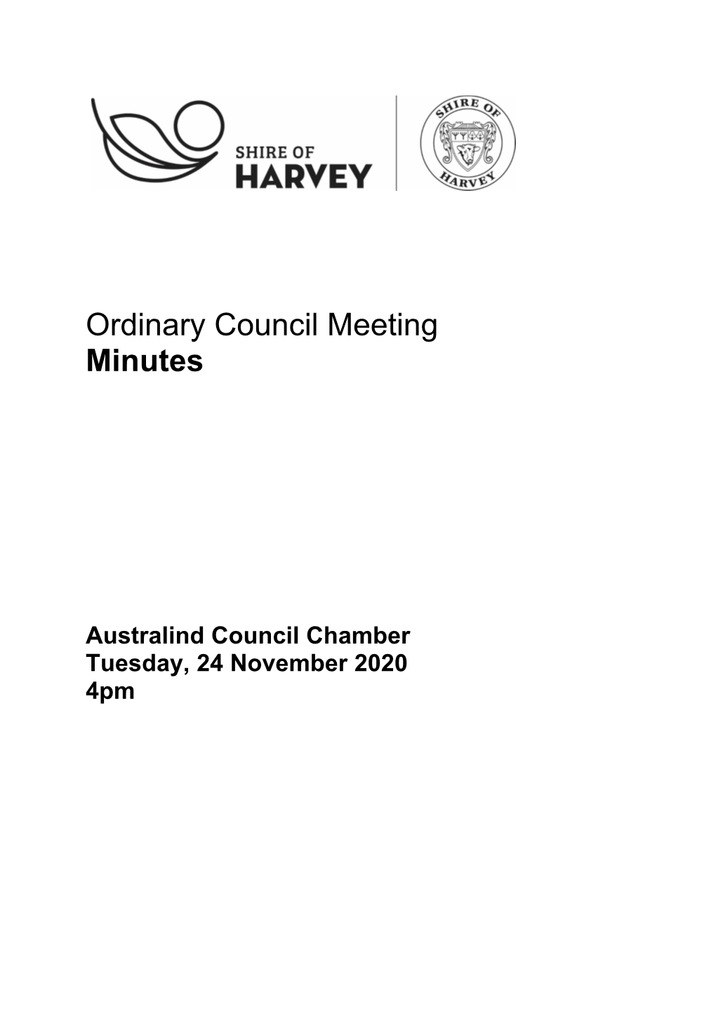 Ordinary Council Confirmed Minutes November 2020