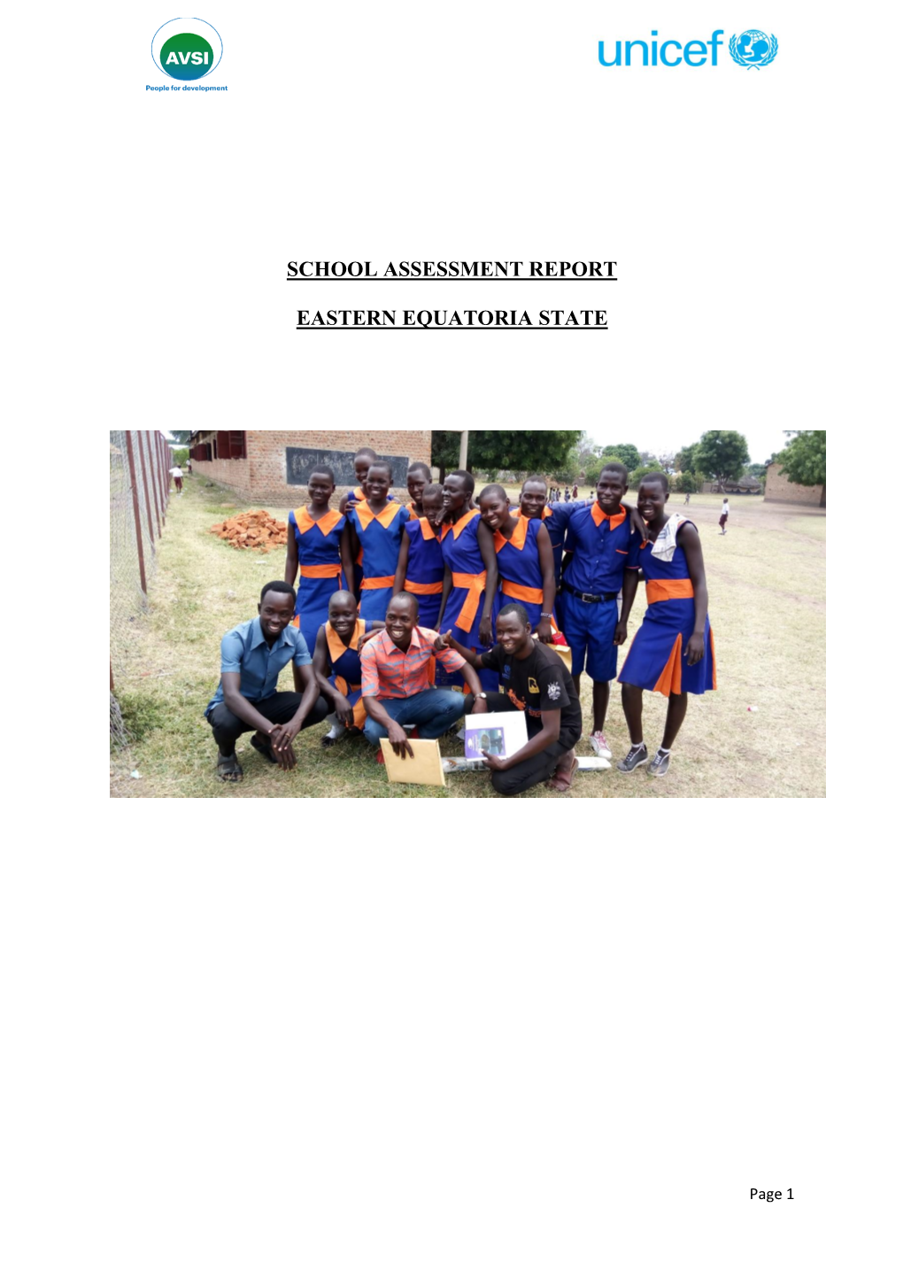 School Assessment Report Eastern Equatoria State
