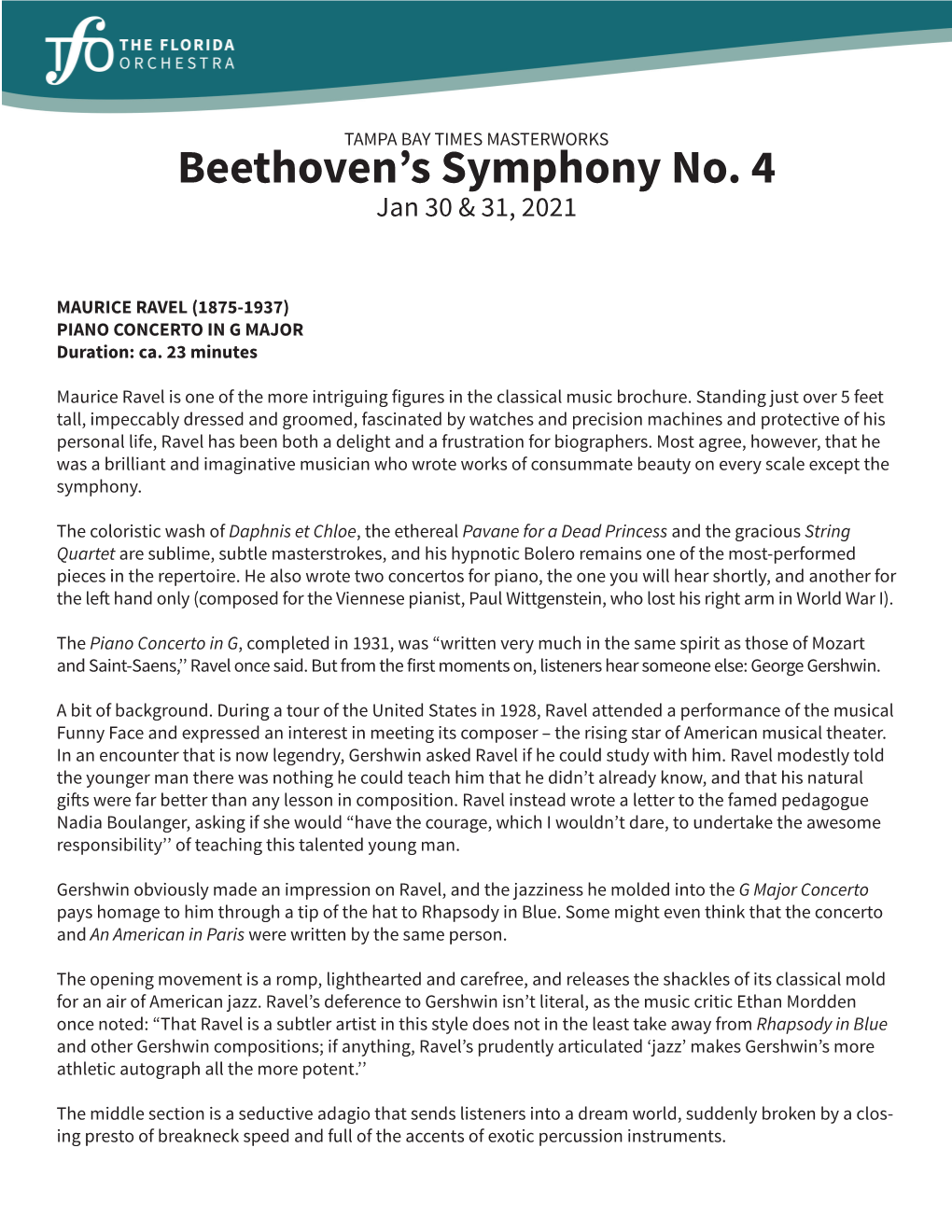 Beethoven's Symphony No. 4