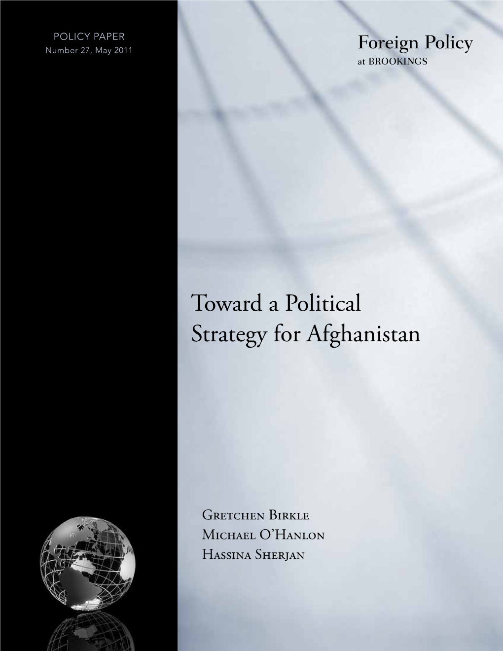 Toward a Political Strategy for Afghanistan