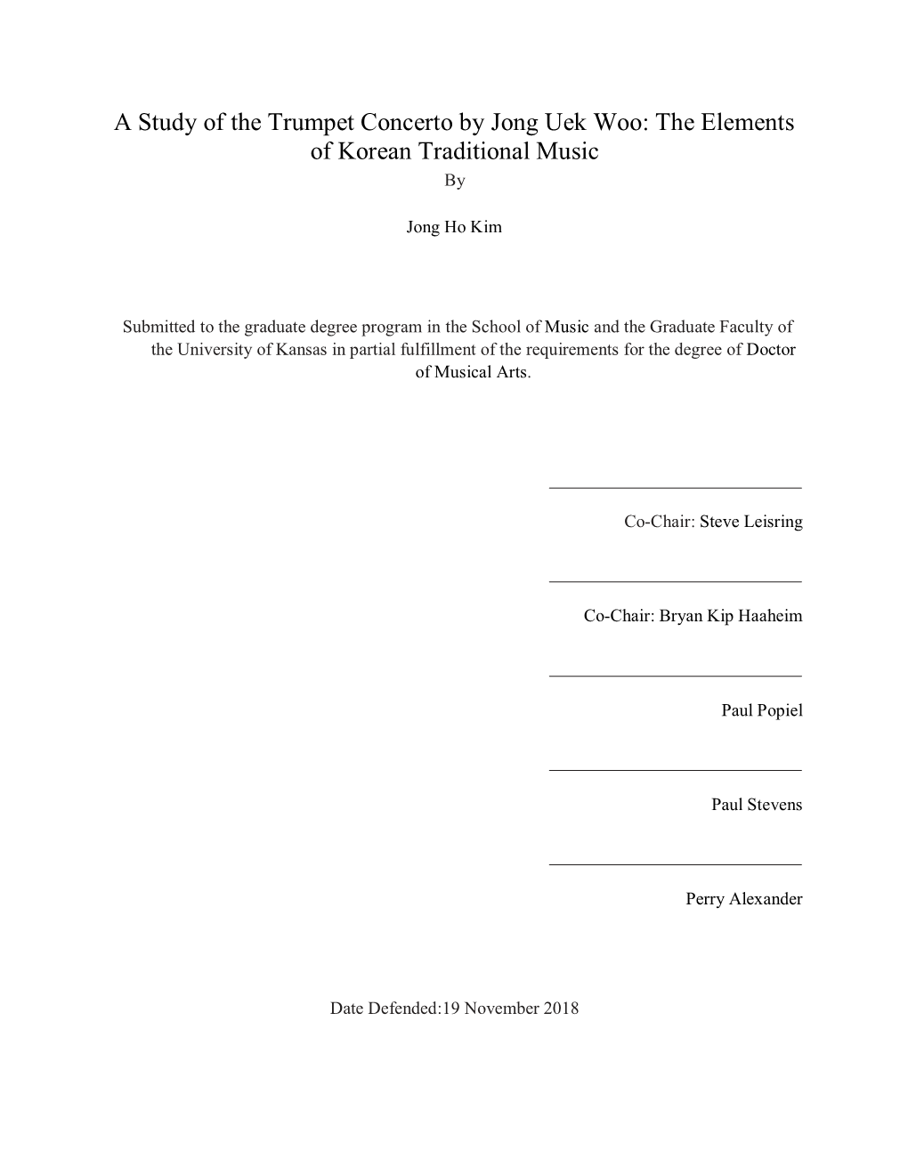 The Elements of Korean Traditional Music By