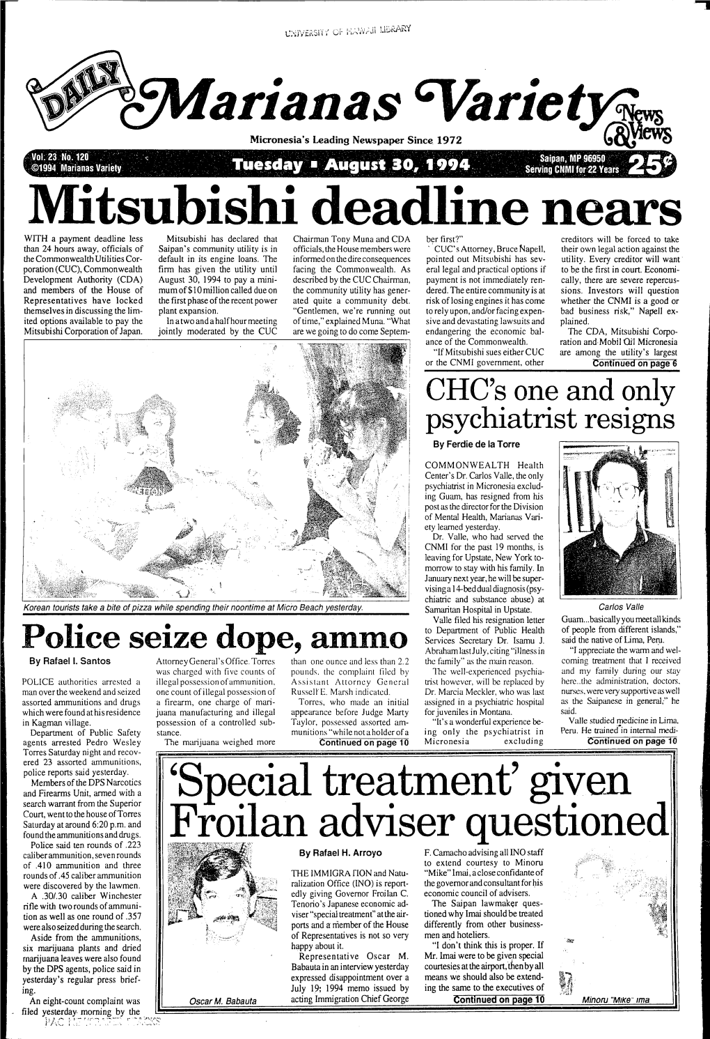 Mitsubishi Deadline Nears