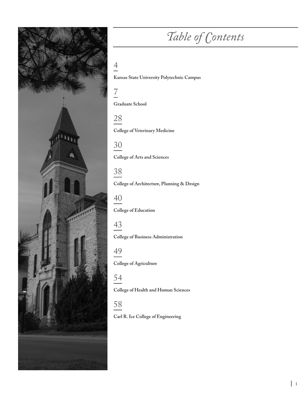 Table of Contents