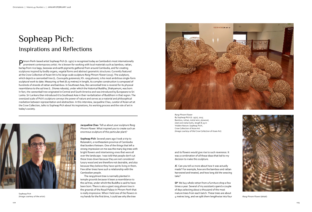 Sopheap Pich: Inspirations and Reflections