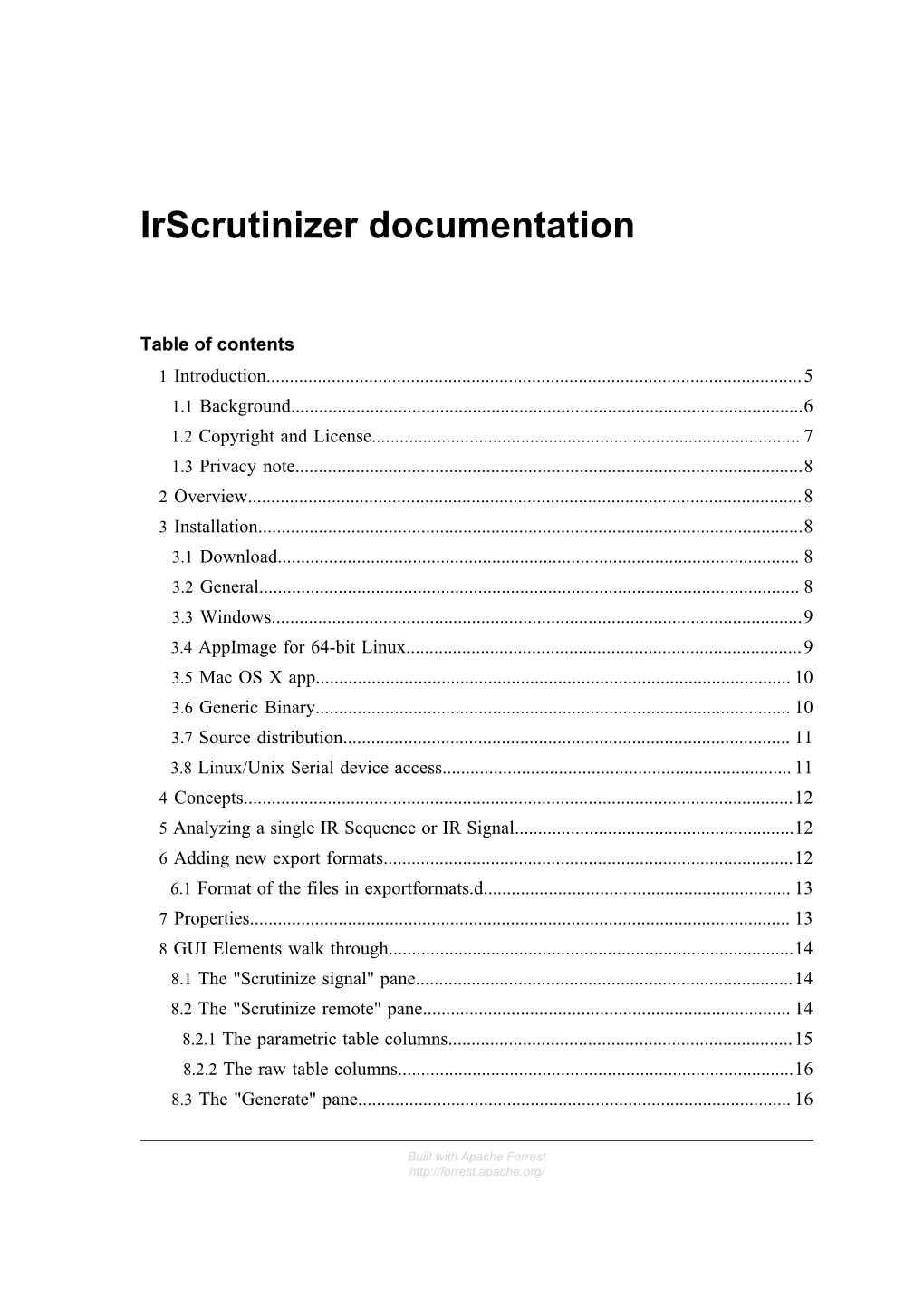 Irscrutinizer Documentation