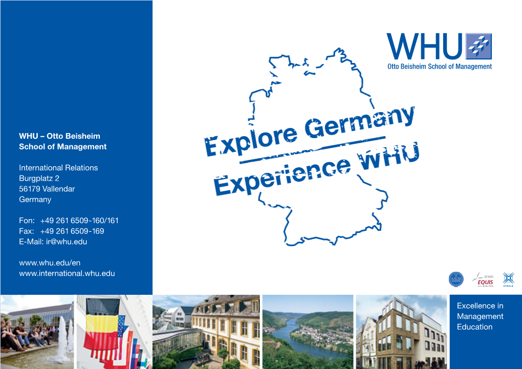 WHU – Otto Beisheim School of Management International